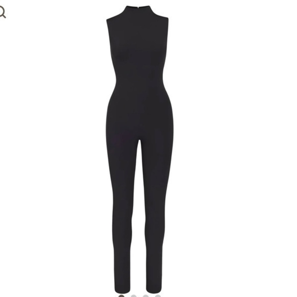 ALL-IN-ONE MOCK NECK SLEEVELESS ONESIE